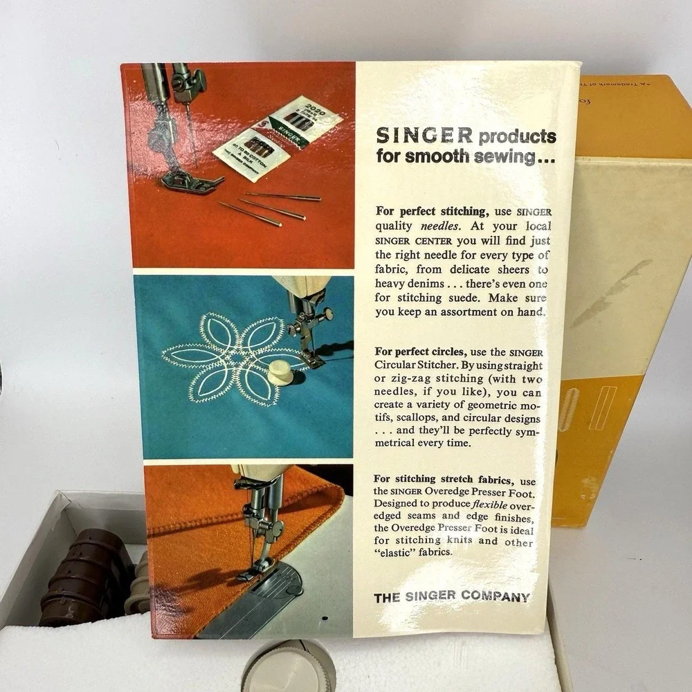 Vintage 1967 Singer‎ Professional Buttonholer Slant Needle Attachment NOS
